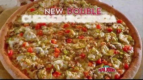 Papa John's Double Cheeseburger Pizza TV Spot featuring Cailin Loesch