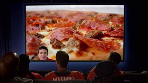 Papa John's Monster Toppings Pizza TV Spot, 'Film Room' Ft. Peyton Manning featuring Papa John (John Schnatter)