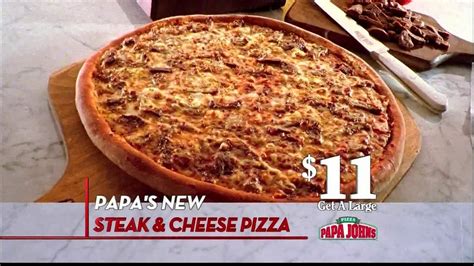 Papa John's Steak & Cheese Pizza TV Spot, 'Better Ingredients'