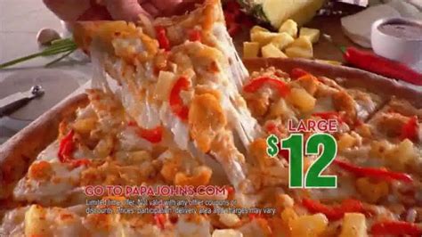 Papa John's Sweet Chili Chicken Pizza TV Spot