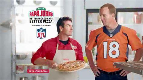 Papa John's TV Spot, 'Reporting for Duty' Featuring Peyton Manning featuring Mark Atherlay