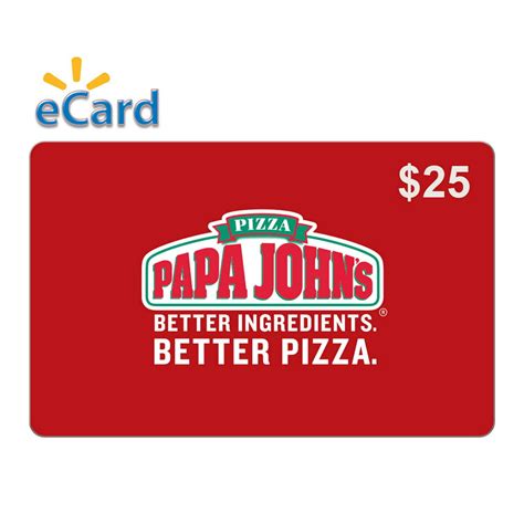 Papa Johns Gift Card