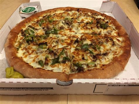 Papa Johns Philly Cheesesteak Pizza