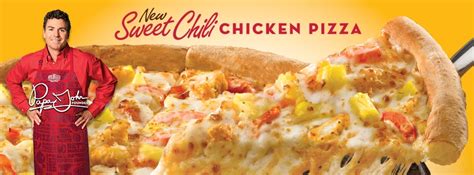Papa Johns Sweet Chili Chicken Pizza logo