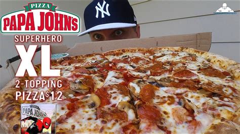 Papa Johns Two-Topping Superhero Pizza logo
