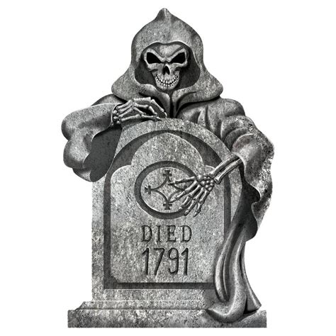 Party City 22 in. Reaper Tombstone Decoration