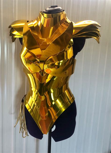 Party City Child Gold Armor Wonder Woman 1984 Costume
