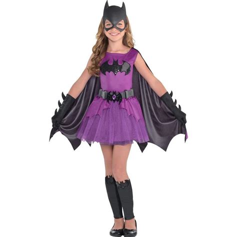 Party City Girls Purple Batgirl Costume