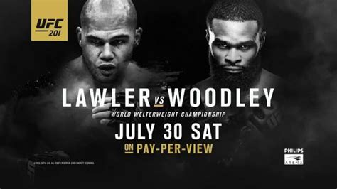 Pay-Per-View TV commercial - UFC 201: Lawler vs. Woodley - Power