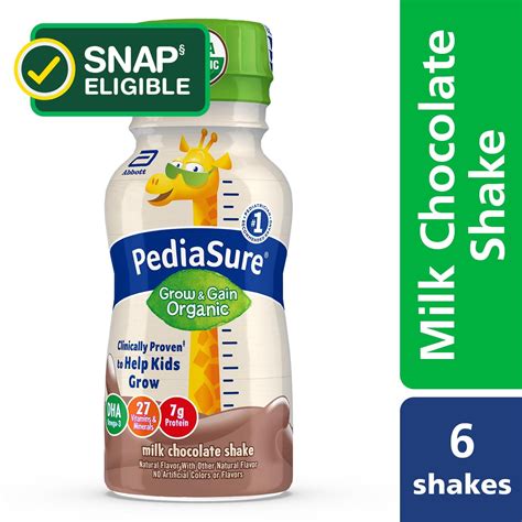 PediaSure Grow & Gain Organic Milk Chocolate Shake logo