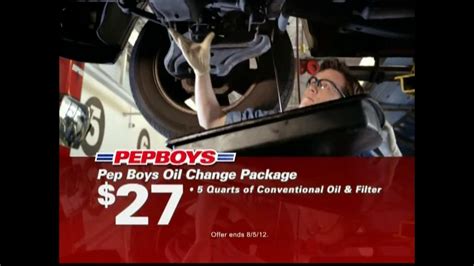 Pep Boys TV Commercial For Oil Change Packages created for PepBoys