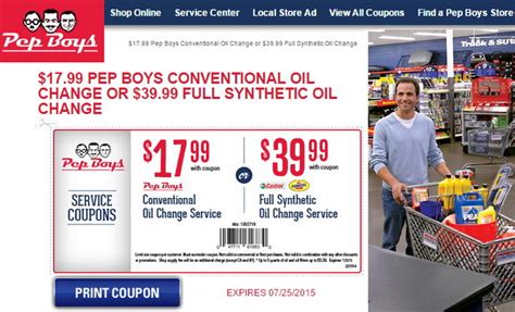 PepBoys Full Service Conventional Oil Change logo