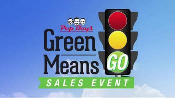 PepBoys Green Means Go Sales Event TV Spot created for PepBoys