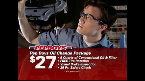 PepBoys TV Commercial For Oil Change And Tire Deals