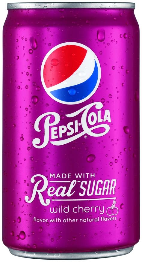 Pepsi Cola Made with Real Sugar Wild Cherry logo