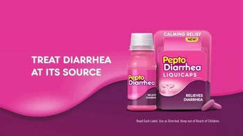 Pepto-Bismol Diarrhea TV Spot, 'Coats & Kills Bacteria to Treat Diarrhea at its Source'