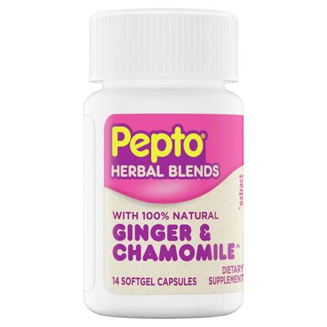 Pepto-Bismol Herbal Blends Ginger & Chamomile Softgels logo