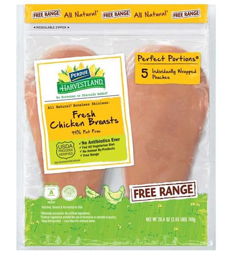 Perdue Farms Harvestland Perfect Portions Boneless, Skinless Chicken Breast