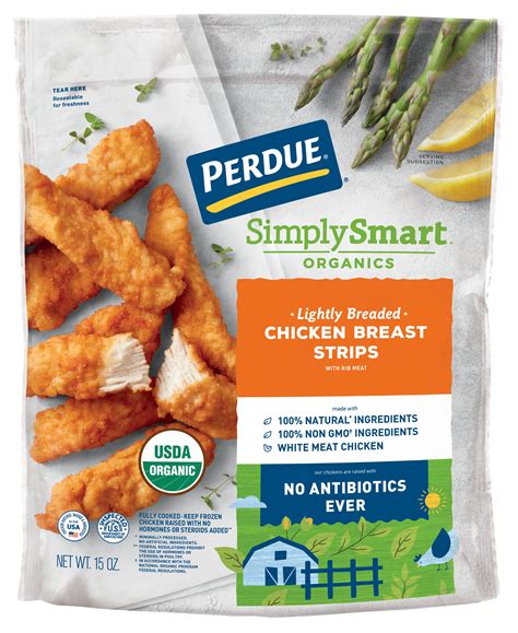 Perdue Farms Simply Smart Organics Chicken Breast Strips logo