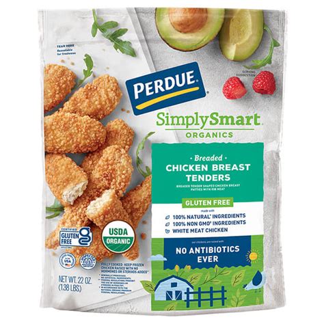 Perdue Farms Simply Smart Organics Chicken Breast Tenders Gluten Free
