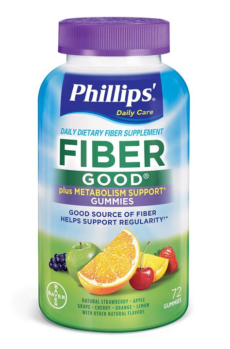 Phillips Relief Fiber Good Gummies Plus Metabolism Support