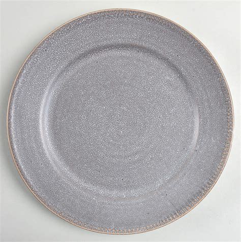 Pier 1 Imports Easton Charcoal Gray Reactive Dinner Plate