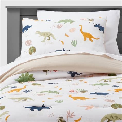 Pillowfort Dinosaur Cotton Comforter Set commercials