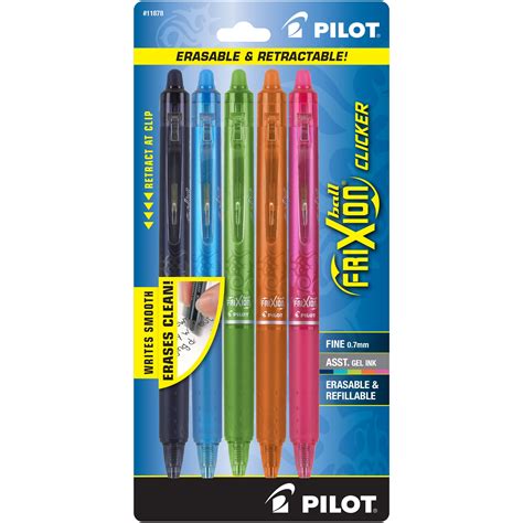 Pilot Pen FriXion Clicker Erasable Pens