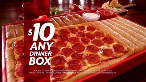 Pizza Hut $10 Any Dinner Box TV commercial - Living on a Budget