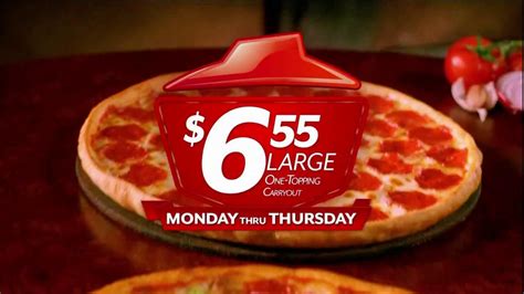 Pizza Hut $6.55 Large One-Topping Carryout TV Spot