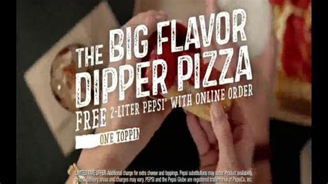 Pizza Hut Big Flavor Dipper Pizza TV Spot, 'Bigger' featuring Bob Brindley