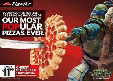 Pizza Hut Cheesy Bites TV commercial - Teenage Mutant Ninja Turtles