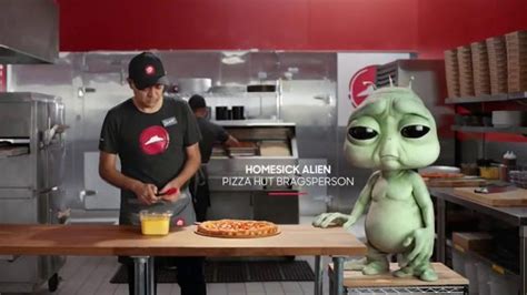 Pizza Hut Grilled Cheese Stuffed Crust Pizza TV commercial - Homesick Alien