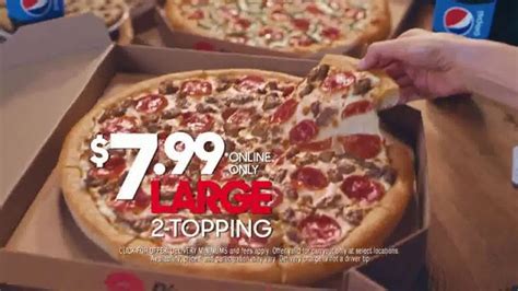 Pizza Hut TV commercial - $7.99 Online Deal