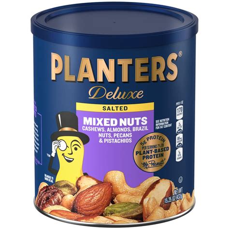 Planters Deluxe Salted Mixed Nuts logo