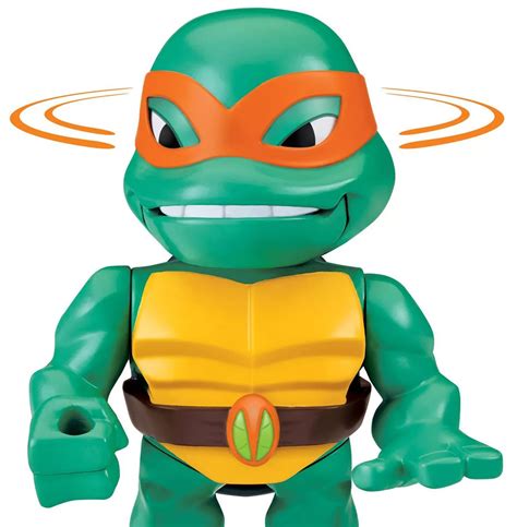 Playmates Toys The Rise of the Teenage Mutant Ninja Turtles Babble Heads Motor Mouth Mikey
