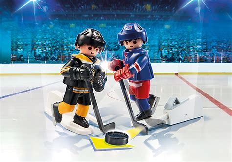 Playmobil NHL Blister Boston Bruins vs. New York Rangers logo