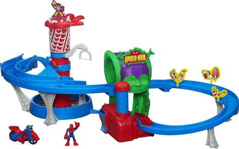 Playskool Spider Man Web Racing Fun House logo