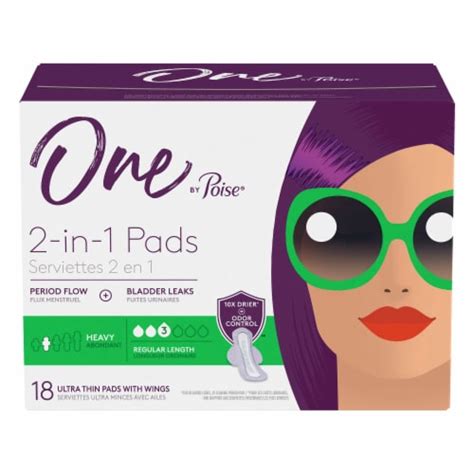 Poise One by Poise 2-in-1 Ultra Thin Pads With Wings commercials