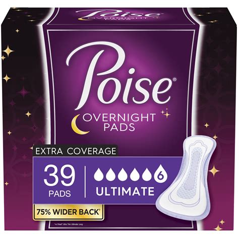 Poise Overnight Pads logo