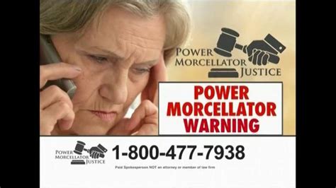 Power Morcellator Justice TV commercial - Compensation