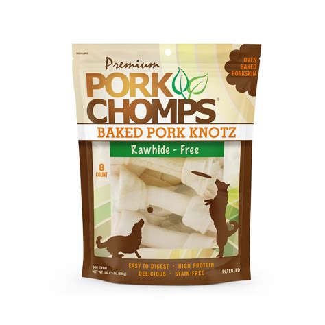 Premium Pork Chomps Baked Pork Knotz logo