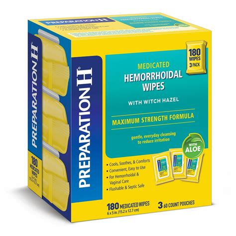 Preparation H Medicated Wipes commercials