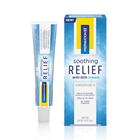 Preparation H Soothing Relief Anti-Itch Cream with Hydrocortisone logo