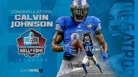 Pro Football Hall of Fame Calvin Johnson Class of 2021 Elected T-Shirt commercials