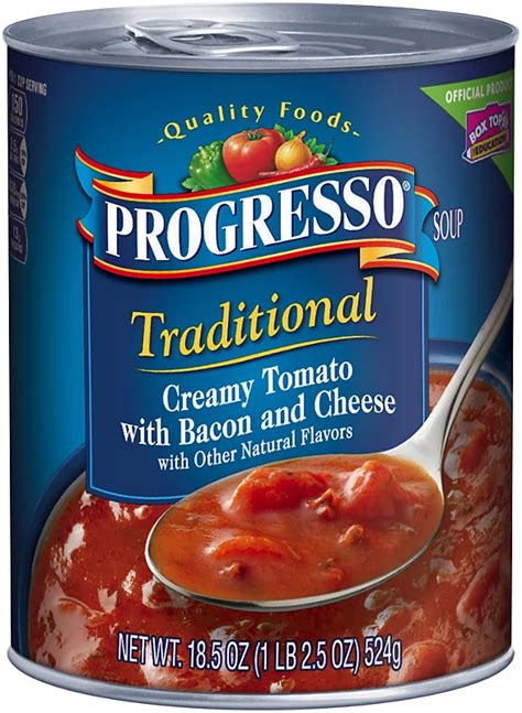 Progresso Soup Creamy Tomato with Bacon and Cheese logo