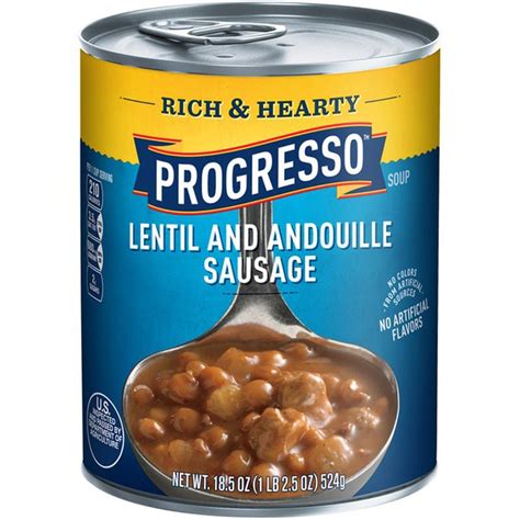 Progresso Soup Rich & Hearty Lentil and Andouille Sausage logo