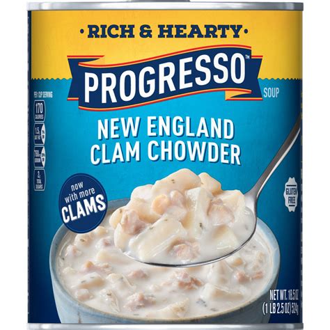 Progresso Soup Rich & Hearty New England Clam Chowder logo