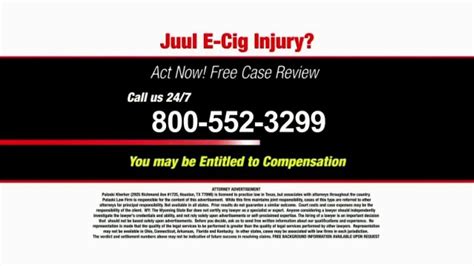 Pulaski Law Firm TV commercial - Juul E-Cig Injury
