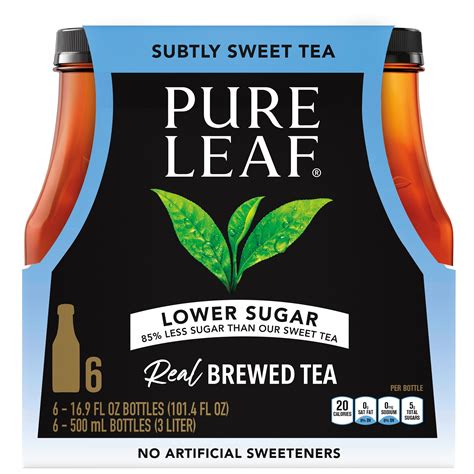 Pure Leaf Tea Lower Sugar Subtly Sweet Lemon logo